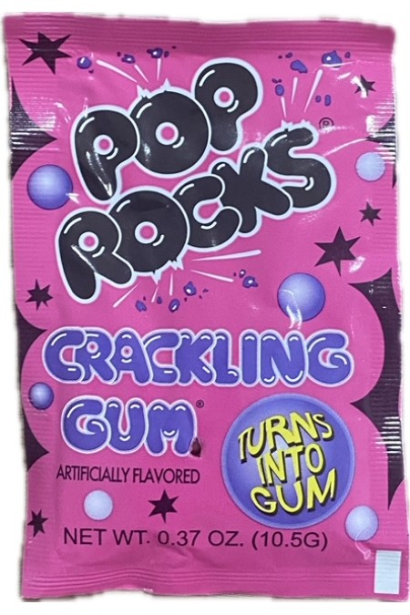 Pop rock crackling gum